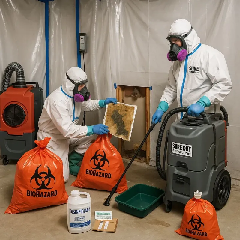 Contaminated Water Handling Protocols process in Steele, ND